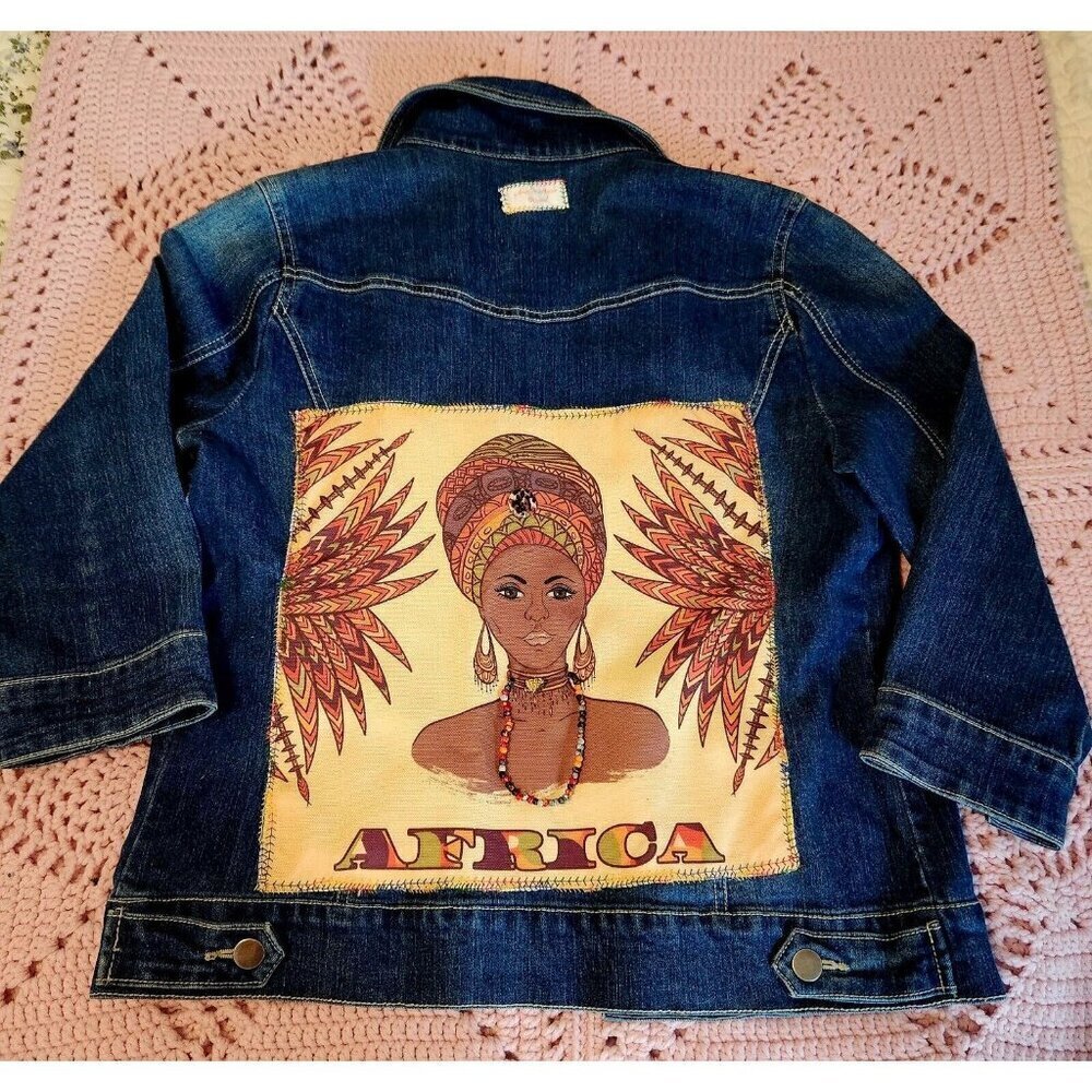 Baccini Denim Jean Jacket Youth Size Medium